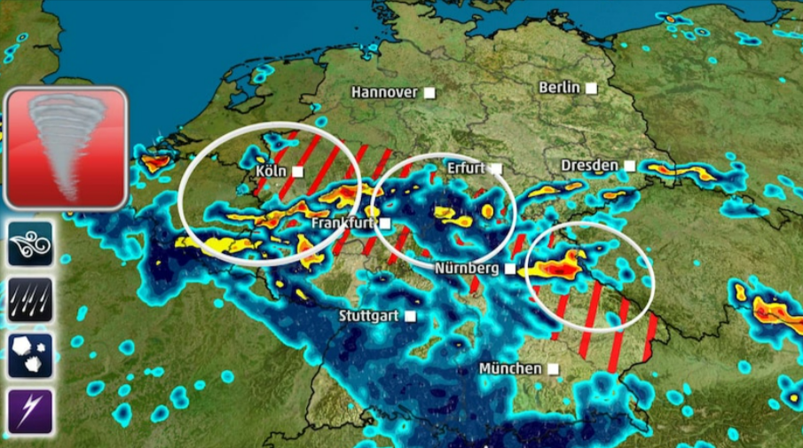 Warnstufe Rot: Tornado-Warnung für Deutschland - Schwere Unwetter wüten weiter